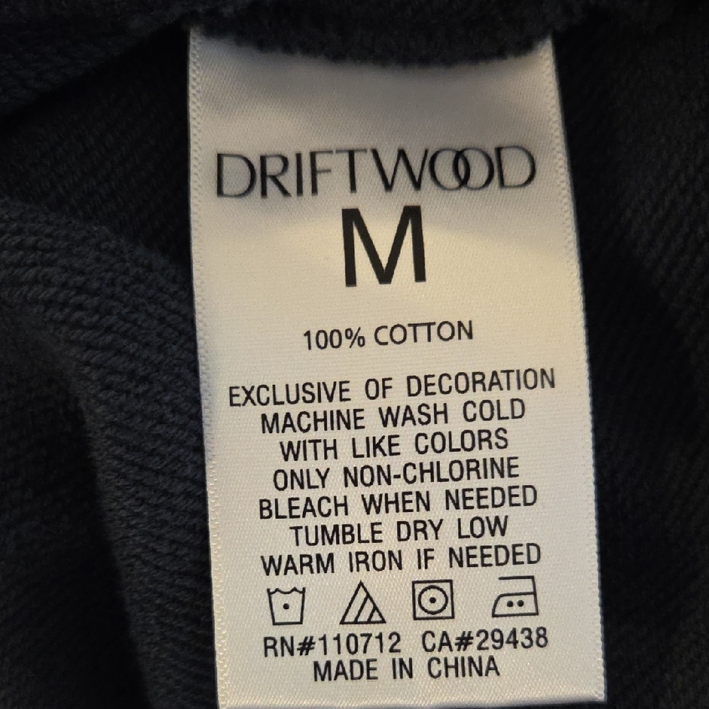 Driftwood Jeans Embroidered Hoodie - Blue Bell Fleur M - Picture 5 of 5